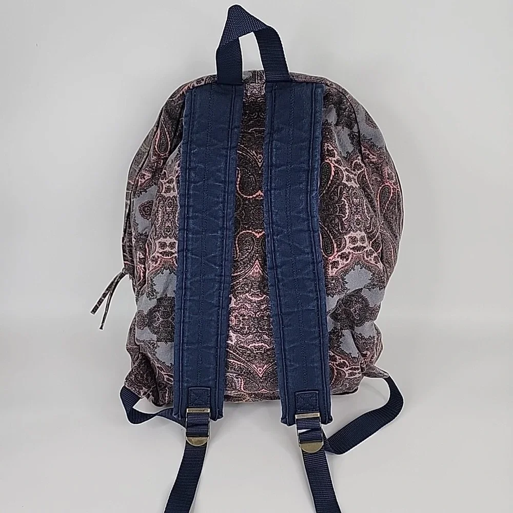 Vintage O'Neill Unisex Backpack Surfer Retro Hippie Beach Bag Paisley Design